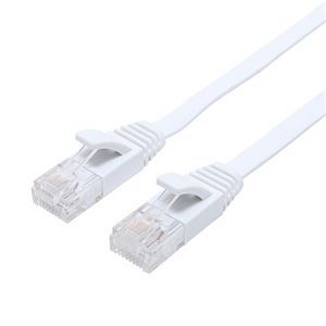 ナカバヤシ ミヨシCAT.6A LANケーブル フラット ホワイト 15m C6A-F15WH 1本