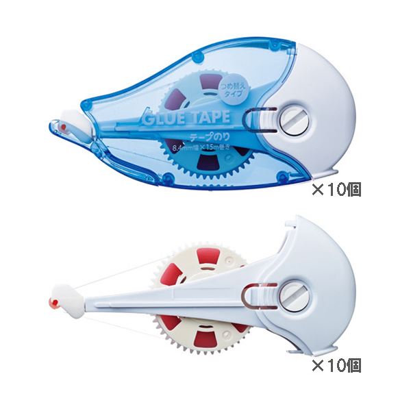 TANOSEEテープのり本体と詰替用セット 1セット