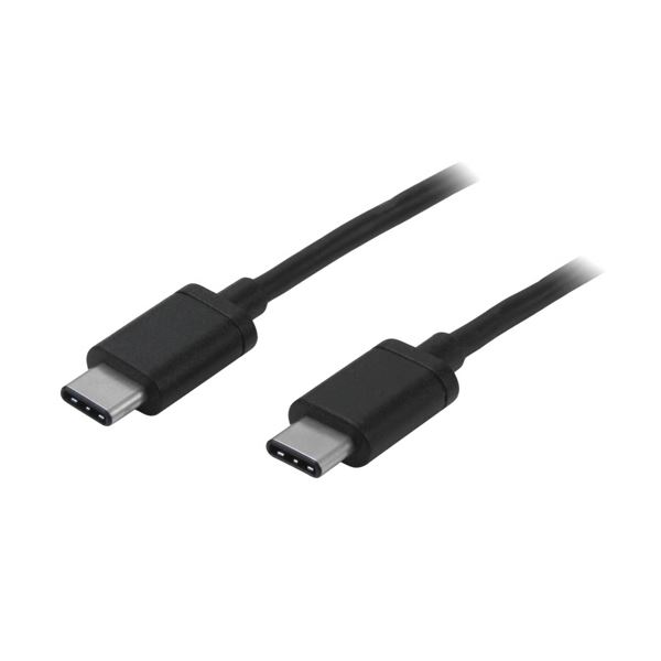 StarTech.com USB2.0ケーブル Type-C（オス）-Type-C（オス） 2m ブラック USB2CC2M1本