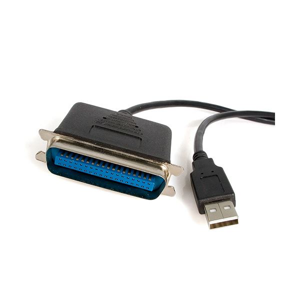 StarTech.com USB-パラレルプリンタアダプタ 1.8m ブラック ICUSB1284 1本