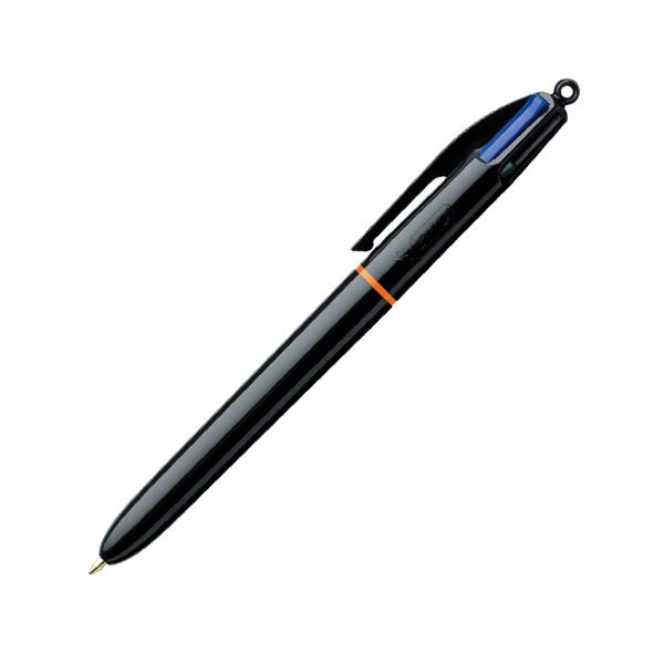 BIC油性4色ボールペン PRO 1.0mm （軸色 ブラック） 4CPRO10BLK 1セット（12本）