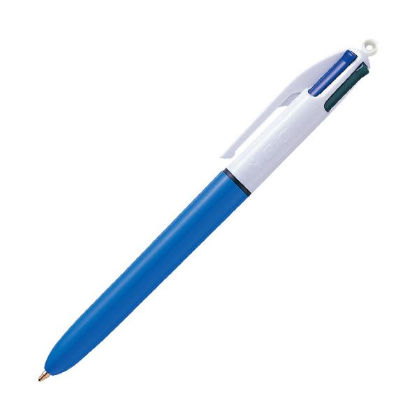 BIC4色ボールペン 1.0mm （軸色：ブルー） 4CMDBLU 1セット（12本）