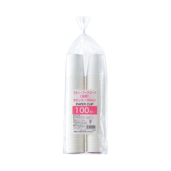 （まとめ） アートナップうがいカップ 150ml（5オンス） PS-103 1パック（100個） 【×5セット】