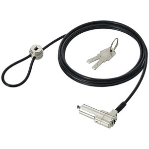 明晃化成工業ディンプルキー セキュリティワイヤー（マルチスロット／スリムノートPC対応） 統一キー（タイプA） KWL92-E11パック