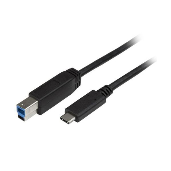 StarTech.com USBケーブル USB3.0準拠 2m タイプC（オス）-B（オス） ブラック USB315CB2M1本