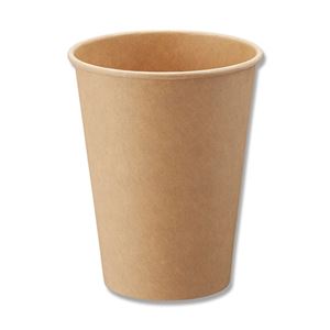 シモジマHEIKO 紙コップ ペーパーカップ アイス・ホット兼用 12オンス（440ml） 未晒 口径90mm #0045359961セット（1000個：50個×20パック）