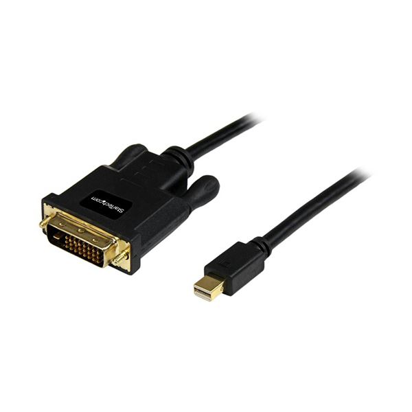 StarTech.com Mini DisplayPort-DVI変換ケーブル ブラック 1.8m オス／オス 1920×1200対応MDP2DVIMM6B 1本