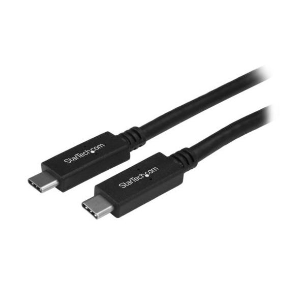 StarTech.com USB-C ケーブル 1m オス／オス USB 3.0（5Gbps）USB-C充電ケーブルUSB315CC1M 1本