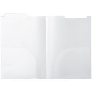 ハピラカルテホルダー 浅めダブルポケット A4ヨコ KHA4WP 1パック（50枚）