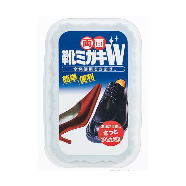 （まとめ） 栄和産業両面靴ミガキW K-15 1個 【×10セット】