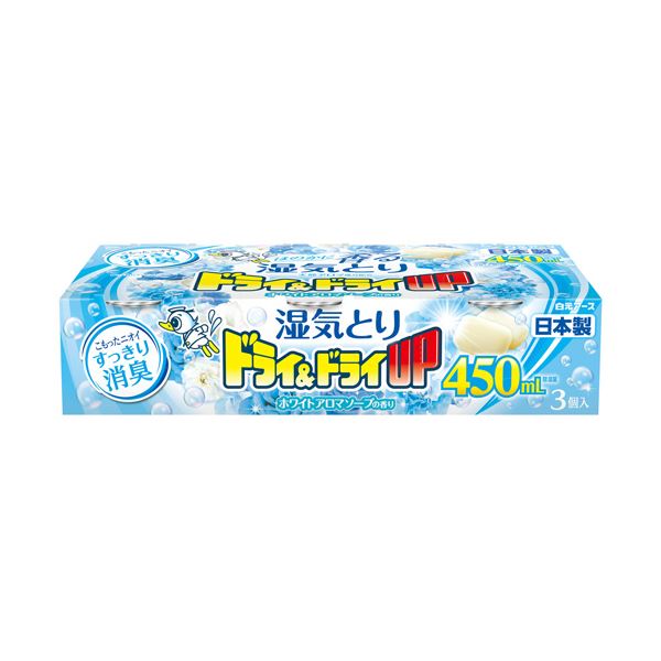 （まとめ） 白元アースドライ＆ドライUP ホワイトアロマソープの香り 450ml 1パック（3個） 【×5セット】