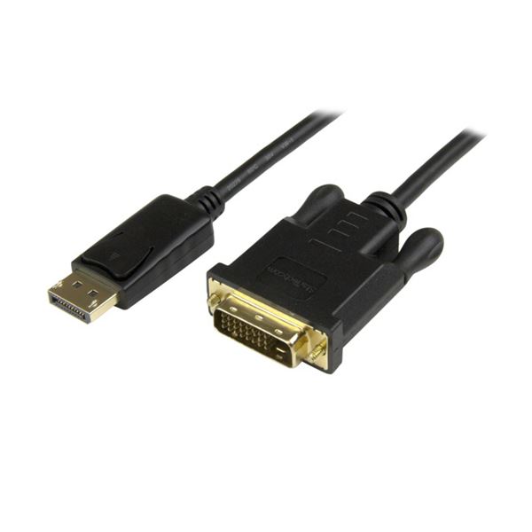 StarTech.com DisplayPort-DVI変換ケーブルアダプタ 91cm オス／オス 1920×1200対応 ブラックDP2DVI2MM3 1本