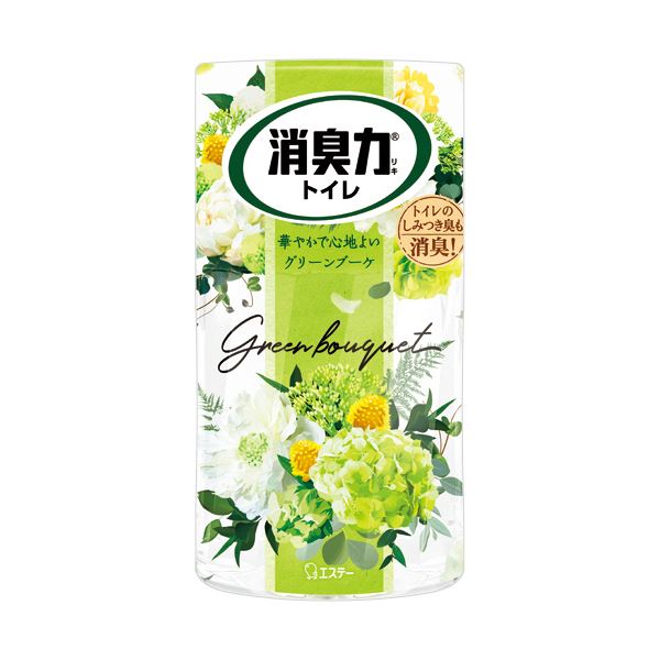 （まとめ） エステートイレの消臭力 グリーンブーケ 400mL 1個 【×5セット】