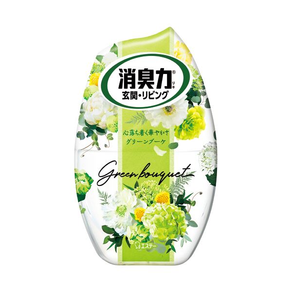 （まとめ） エステーお部屋の消臭力 グリーンブーケ 400mL 1個 【×5セット】