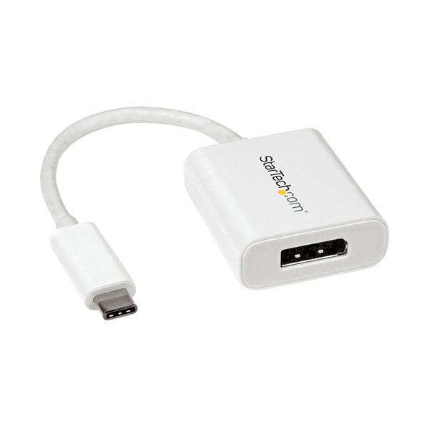 StarTech.com USB TypeC-DisplayPort 変換ディスプレイアダプタ 4K／60Hz対応 ホワイトCDP2DPW 1個