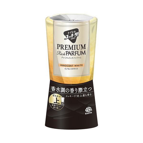 （まとめ） アース製薬トイレのスッキーリ！ プレミアムリッチパルファム イノセントホワイト 400ml 1個 【×10セット】