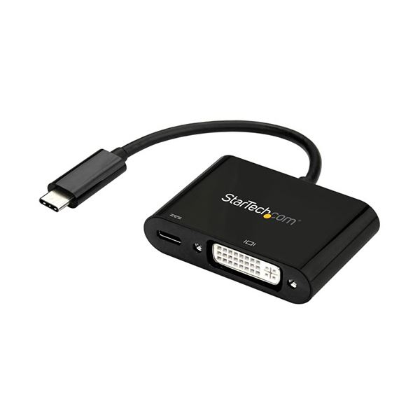 StarTech.com USB TypeC-DVI 変換ディスプレイアダプタ USB PD対応 1920×1200対応 ブラックCDP2DVIUCP 1個