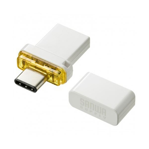 サンワサプライUSB Type-C メモリ 32GB UFD-3TC32GWN 1個