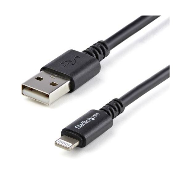 StarTech.com Lightning-USBケーブル 3m 8ピン（オス）-USB A（オス） ブラック USBLT3MB1本