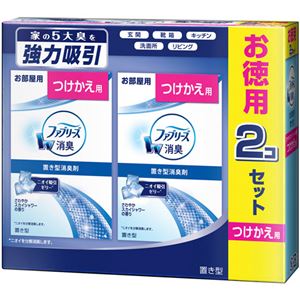 （まとめ） P＆G置き型ファブリーズ さわやかスカイシャワーの香り つけかえ用 1パック（2個） 【×5セット】