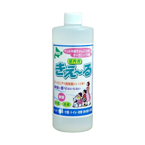 環境大善バイオで消臭 抗菌 きえーる 室内用 無香 詰替用 500ml 1個