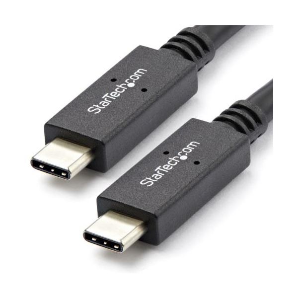 StarTech.com USB3.1ケーブル PD（PowerDelivery）対応 1m TypeC（オス）-C（オス） ブラックUSB31C5C1M 1本