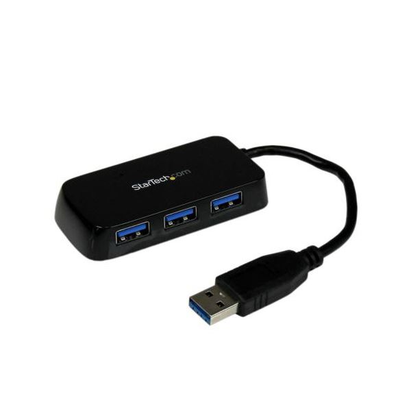 StarTech.com 4ポート USB3.0ハブ ブラック ST4300MINU3B 1個