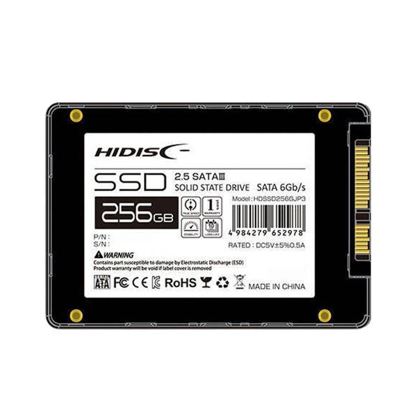 ハイディスク2.5インチ SATA接続 内蔵SSD 256GB HDSSD256GJP3 1台