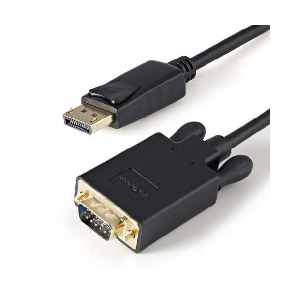 StarTech.com DisplayPort-VGA変換ケーブル 90cm ブラック DP2VGAMM3B 1本