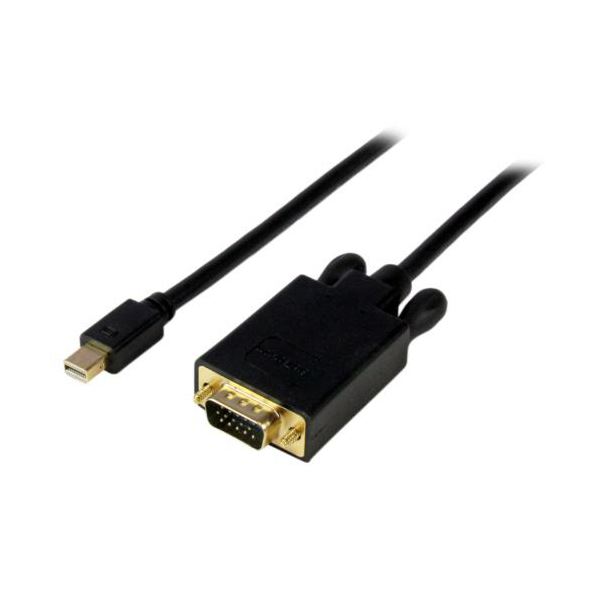 StarTech.com Mini DisplayPort-VGA変換アダプタ 1.8m ミニディスプレイポート-VGA ブラックMDP2VGAMM6B 1本