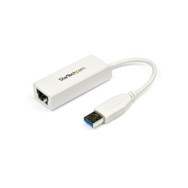 StarTech.com USB3.0-Gigabit Ethernetアダプタ 10・100・1000Mbps対応 ホワイトUSB31000SW 1個