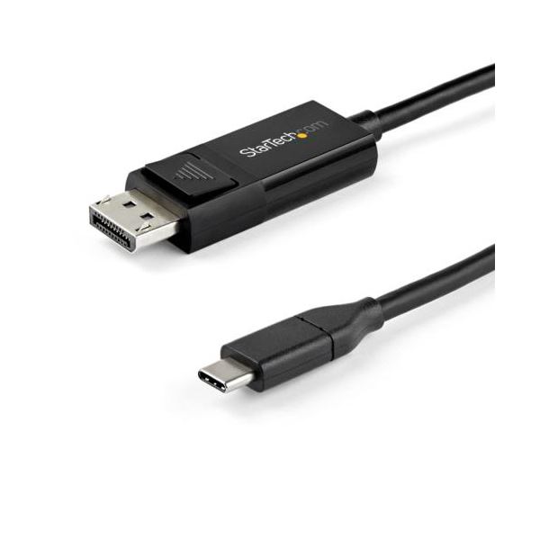 StarTech.com USB TypeC-DisplayPort 1.4変換ケーブル 1m ブラック CDP2DP141MBD1本