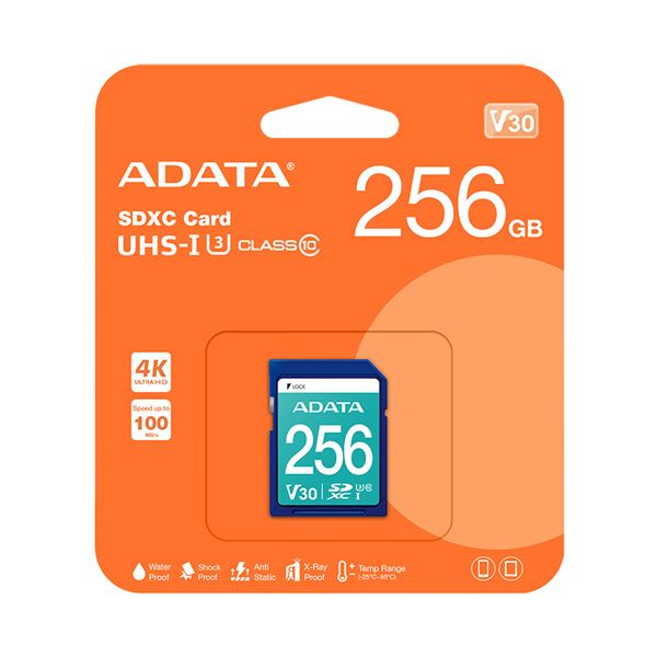 ADATASDXC メモリーカード 256GB Class10 V30 ASDX256GUI3V30S-R 1枚