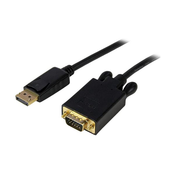 StarTech.com DisplayPort-VGA変換ケーブル ブラック 1.8mDisplayPort（オス）-VGA（オス） DP2VGAMM6B 1本