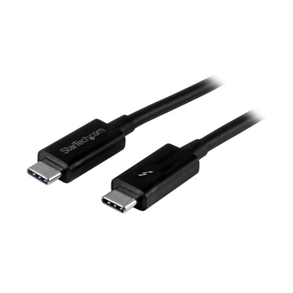 StarTech.com Thunderbolt 3 （20Gbps） USB-C ケーブル 2m TBLT3MM2M 1本