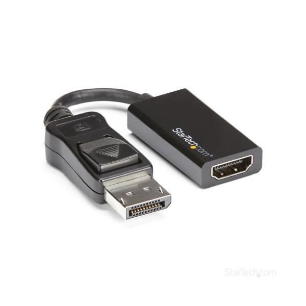 StarTech.com DisplayPort-HDMI変換アダプタ 4K対応 ブラック DP2HD4K60S 1個