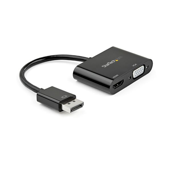 StarTech.com DisplayPort1.2-HDMI2.0＆VGAアダプター ブラック DP2VGAHD201個