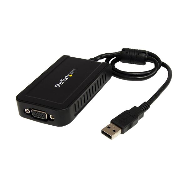 StarTech.com USB-VGA外付けマルチディスプレイアダプタ USB2.0A-VGA グラフィック変換アダプタ1920×1200 USB2VGAE3 1個