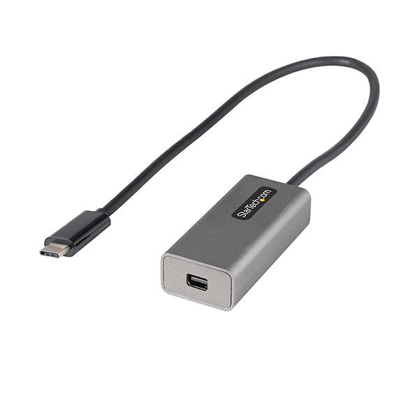 StarTech.com USB C-Mini DisplayPort 変換アダプタ 30cm一体型 4K／60Hz グレーCDP2MDPEC 1個