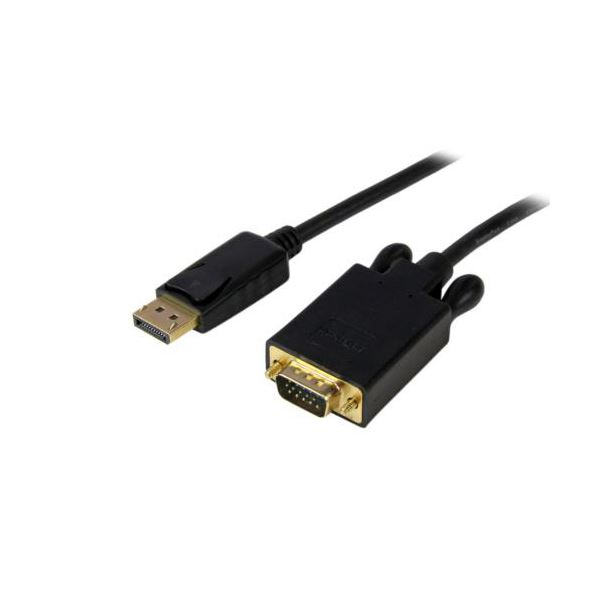 StarTech.com DisplayPort-VGA変換ケーブル 3m ブラック DP2VGAMM10B 1本