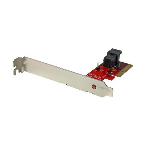 StarTech.com PCI Expressカード PCIe NVMe U.2 SSDアダプター PEX4SFF86431個