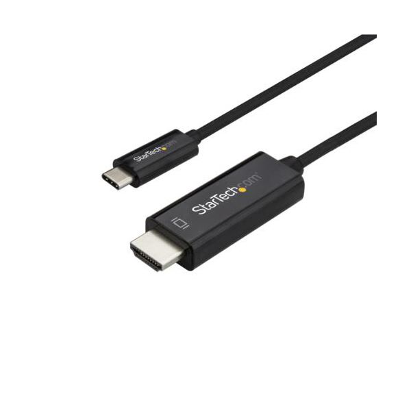 StarTech.com USB TypeC-HDMI変換ケーブル 2m ブラック CDP2HD2MBNL 1本