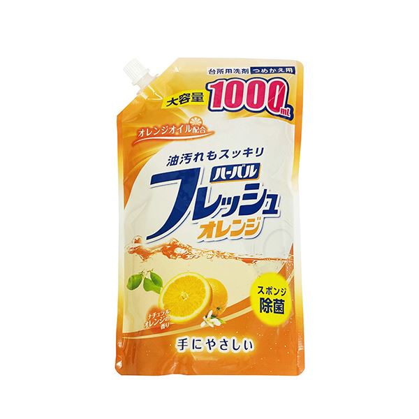 （まとめ） ミツエイハーバルフレッシュ オレンジ 詰替 特大 1000ml 1パック 【×5セット】