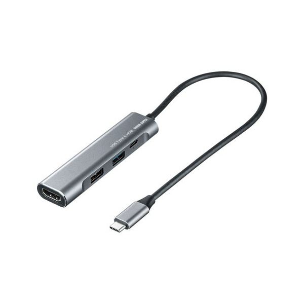 サンワサプライHDMIポート付 USB Type-Cハブ USB-3TCH37GM 1個