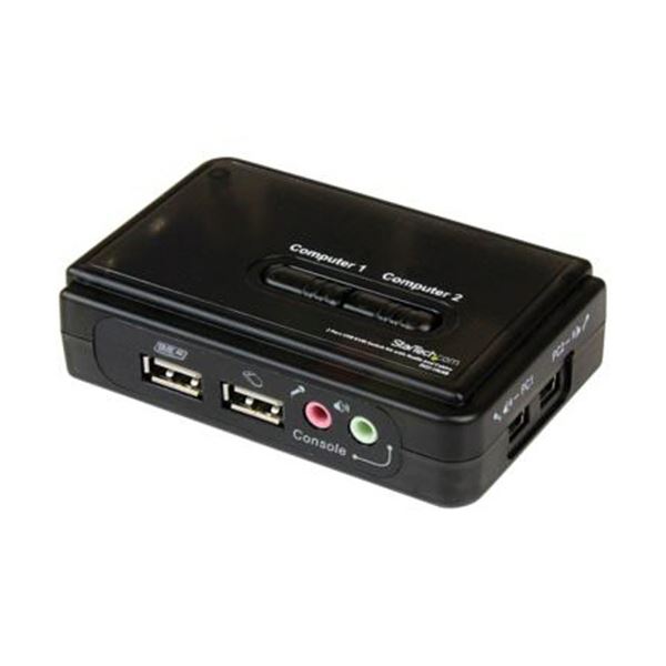 StarTech.com 2ポートUSB接続KVMスイッチ ブラック SV211KUSB 1個