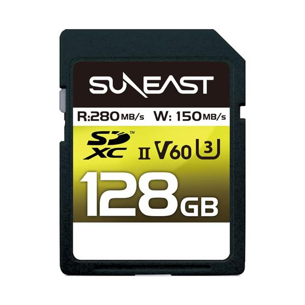 旭東エレクトロニクス SUNEAST SDXC UHS-II カード 128GB V60 SE-SDU2128GB2801枚