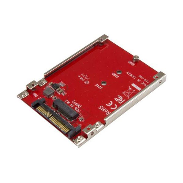 StarTech.com M.2ドライブ - U.2 （SFF-8639） ホストアダプタ M.2 PCIe NVMe SSD対応U2M2E125 1個