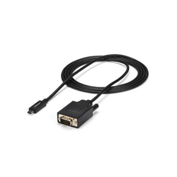 StarTech.com USB TypeC-VGA変換ディスプレイケーブル 2m ブラック CDP2VGAMM2MB 1本