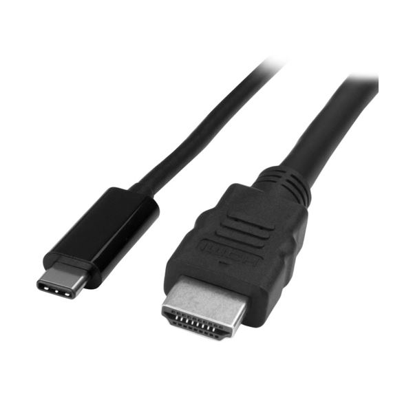 StarTech.com USB TypeC-HDMI変換アダプタケーブル USB Type-C（オス）-HDMI（オス） 2m4K／30Hz CDP2HDMM2MB 1本