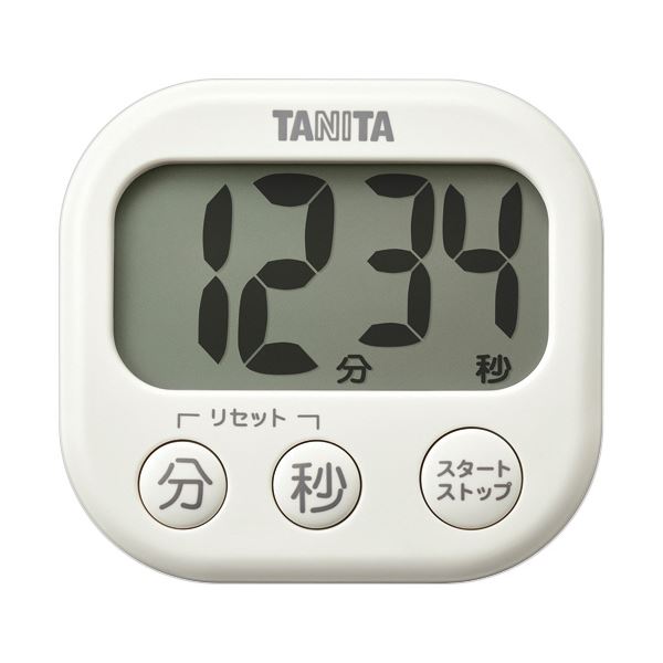 （まとめ） タニタ抗菌でか見えタイマー アイボリー TD-429-IV 1個 【×2セット】